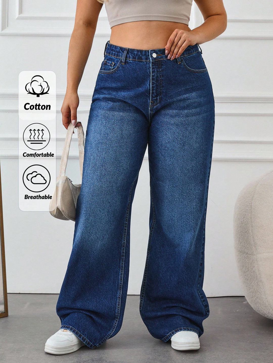 Jeans SHEIN, albastru