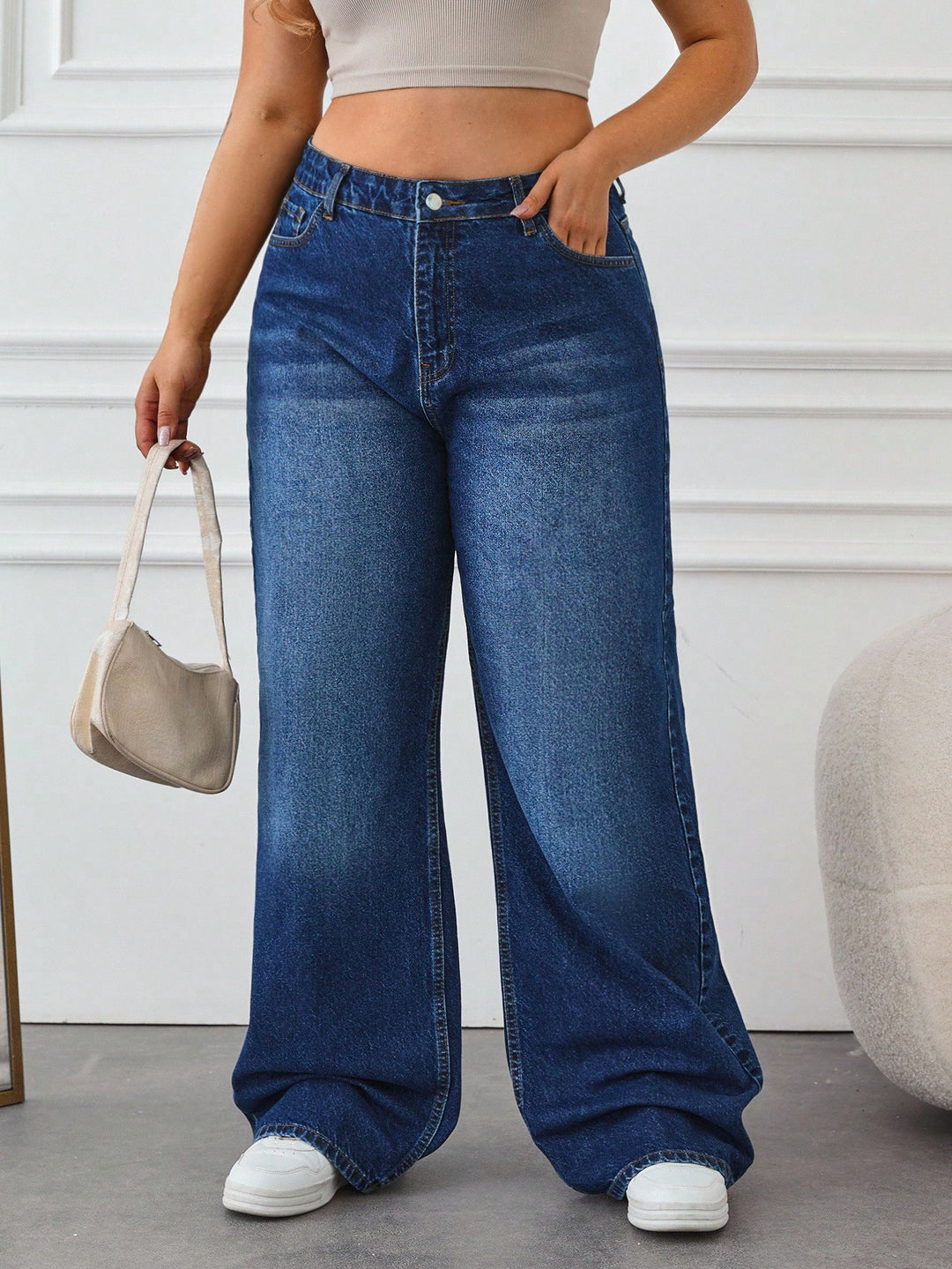 Jeans SHEIN, albastru