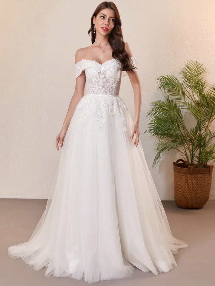 Rochie de mireasă SHEIN, alb