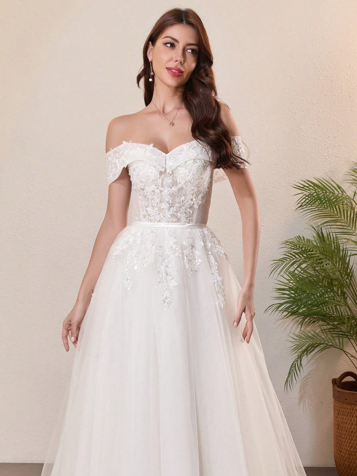 Rochie de mireasă SHEIN, alb