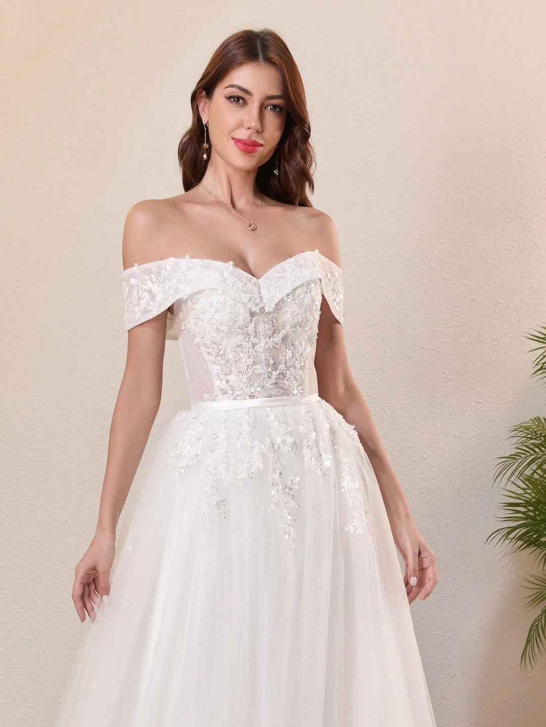 Rochie de mireasă SHEIN, alb
