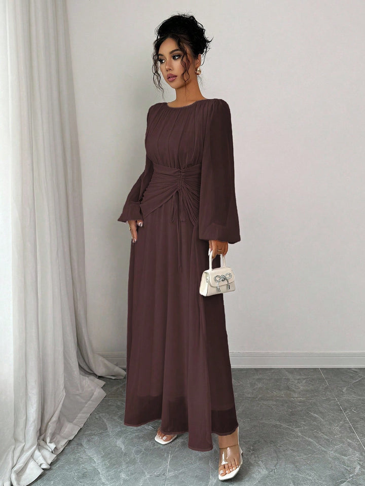 Rochie maxi SHEIN, maro