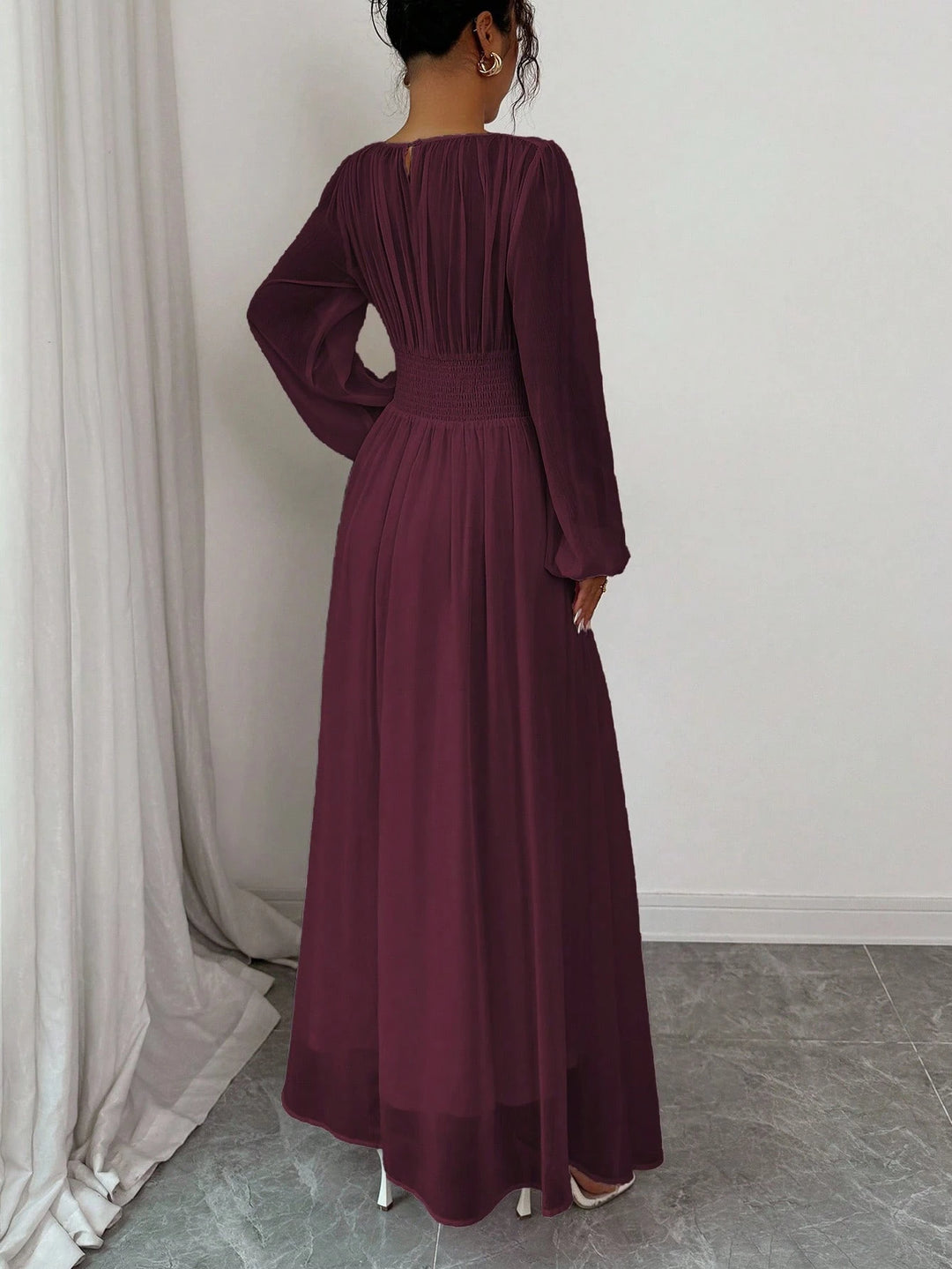 Rochie maxi SHEIN, vișiniu