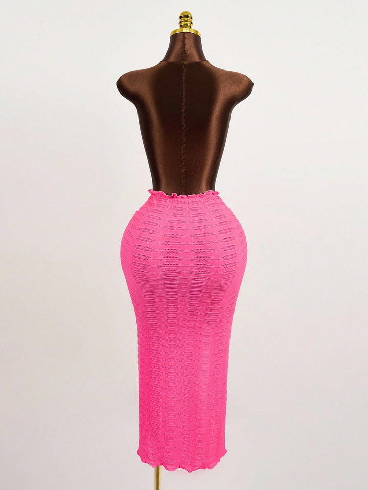 SHEIN rózsaszín strandszoknya