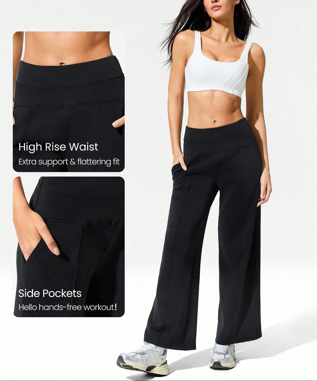 Pantaloni SHEIN, negru