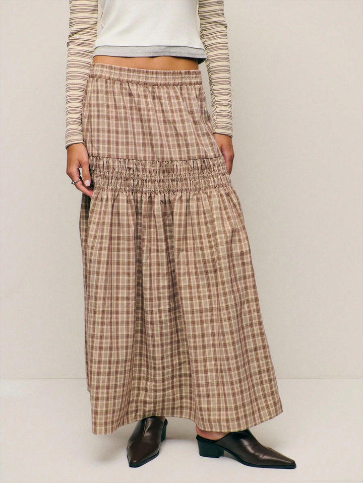Shein maxi skirt, brown