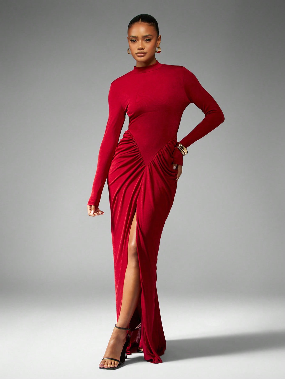 Rochie maxi SHEIN, vișiniu