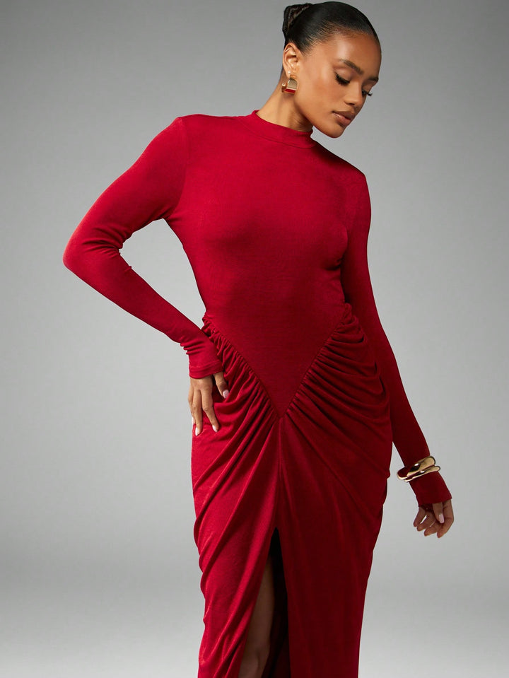 Rochie maxi SHEIN, vișiniu