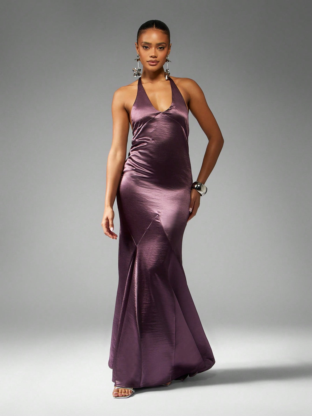 SHEIN lila maxi ruha
