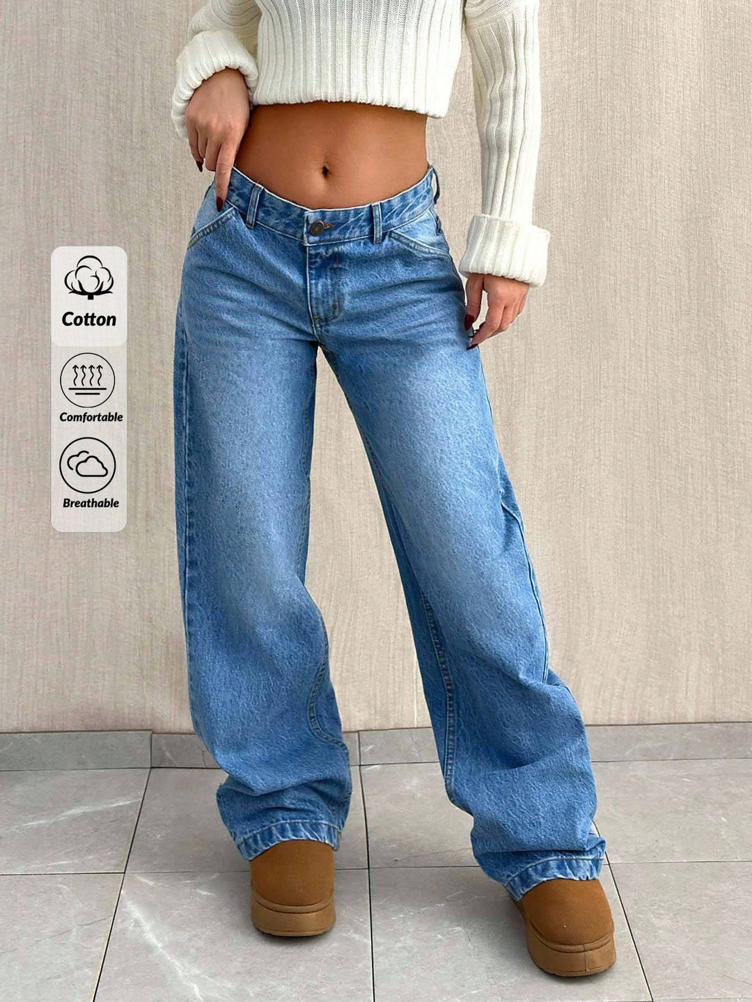Jeans SHEIN, albastru