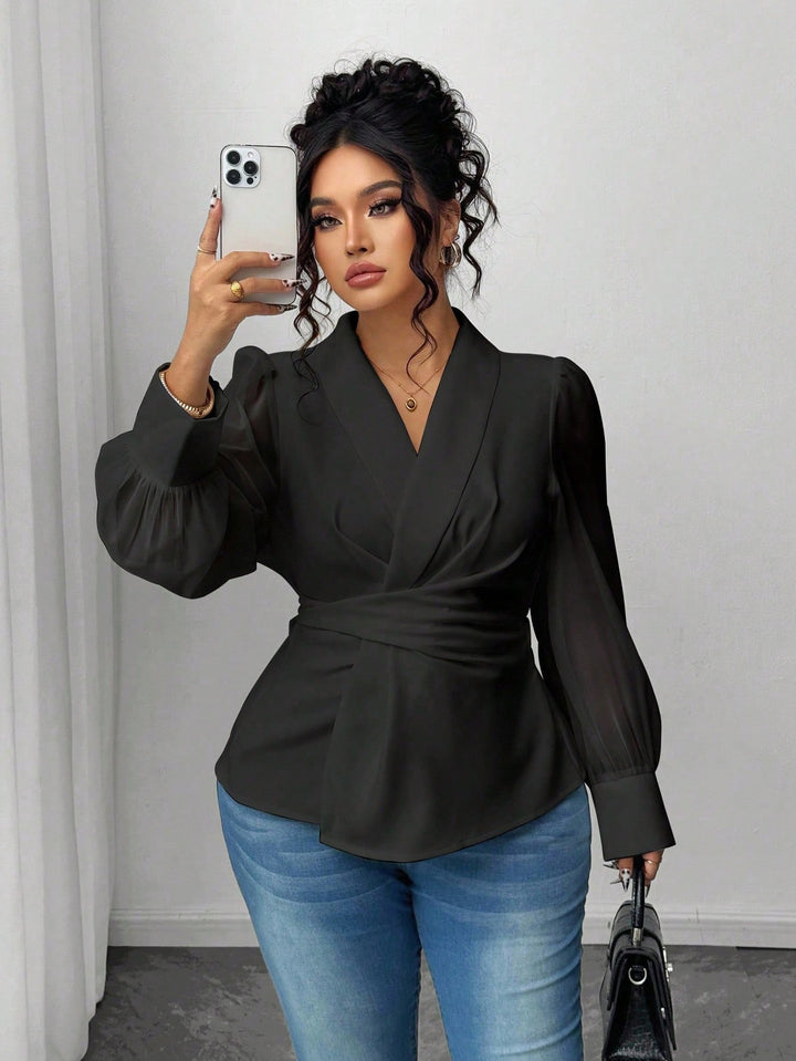 SHEIN blúz, fekete