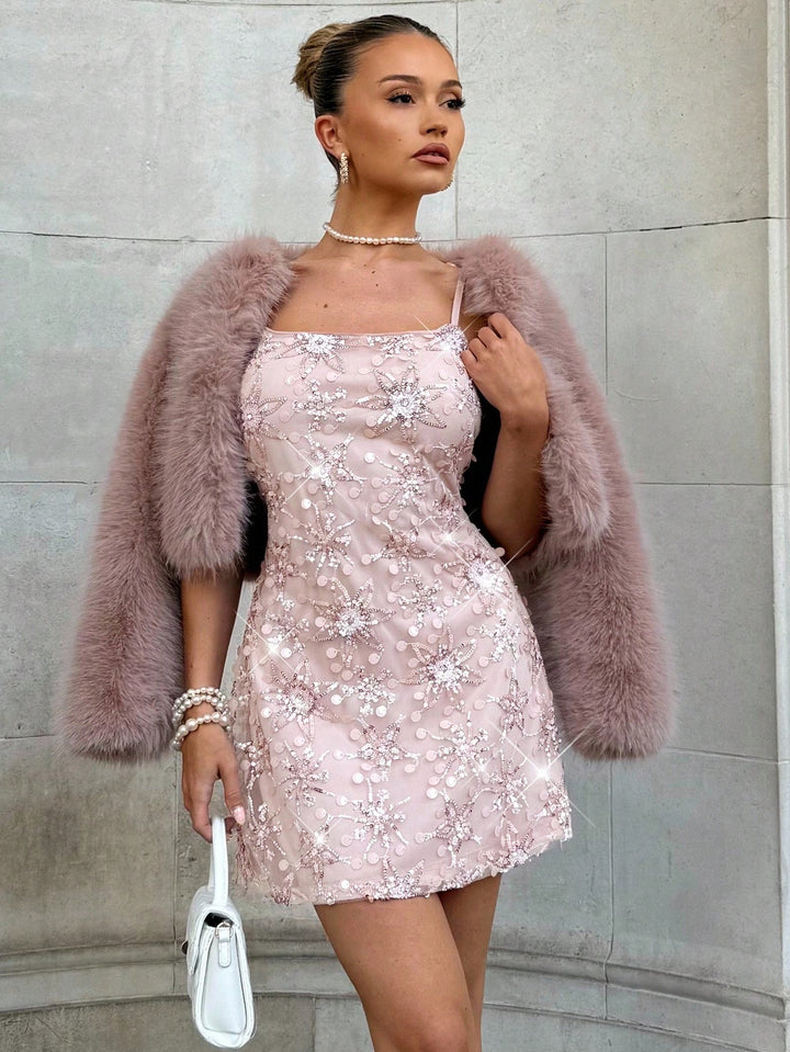 Rochie scurtă SHEIN, roz