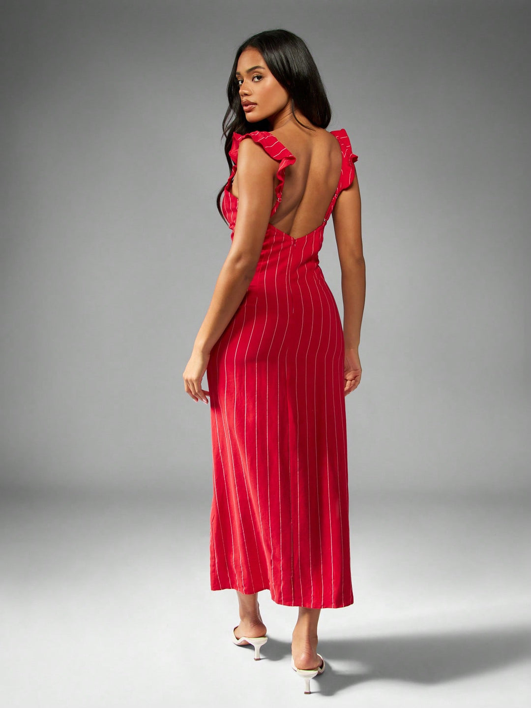 SHEIN maxi ruha, piros