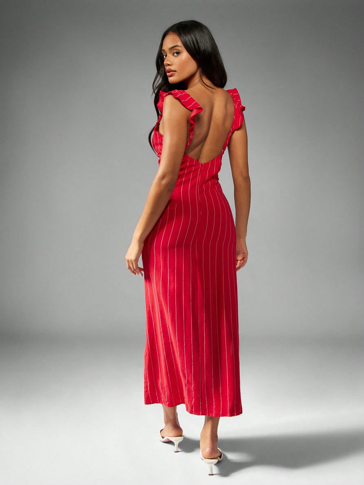 SHEIN maxi ruha, piros