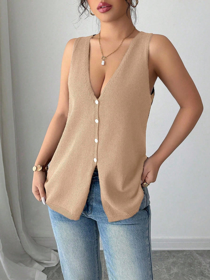 SHEIN mellény, khaki