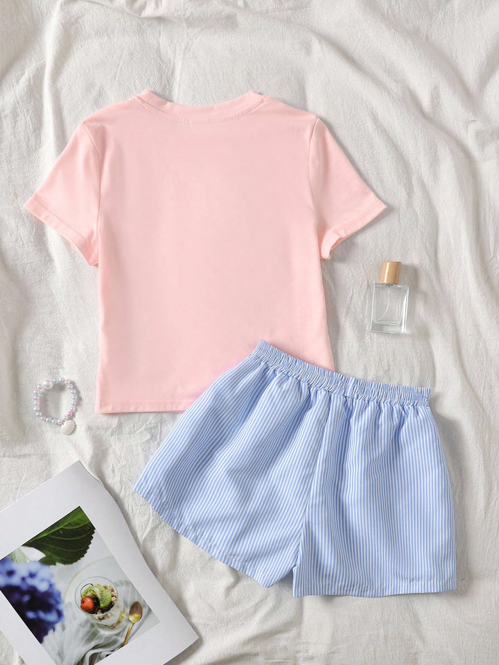 Compleu pijamale SHEIN, mix culori
