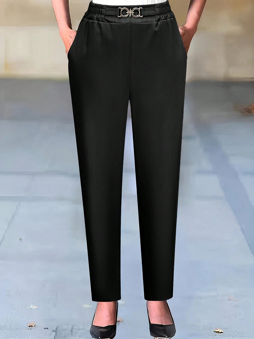 Pantaloni SHEIN, negru