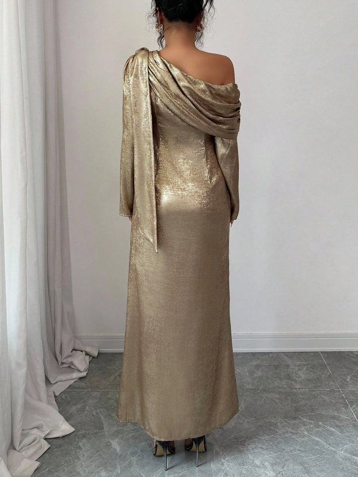 Rochie de ocazie Shein, auriu