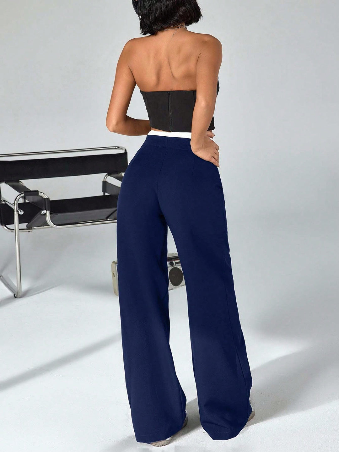 Pantaloni SHEIN, albastru