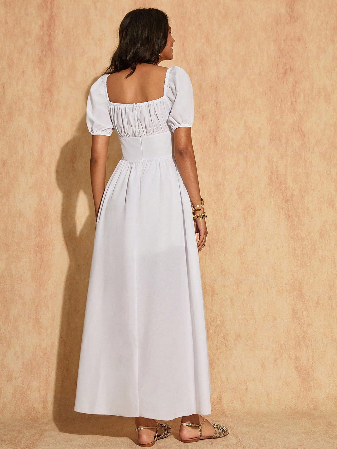 Rochie maxi SHEIN, alb