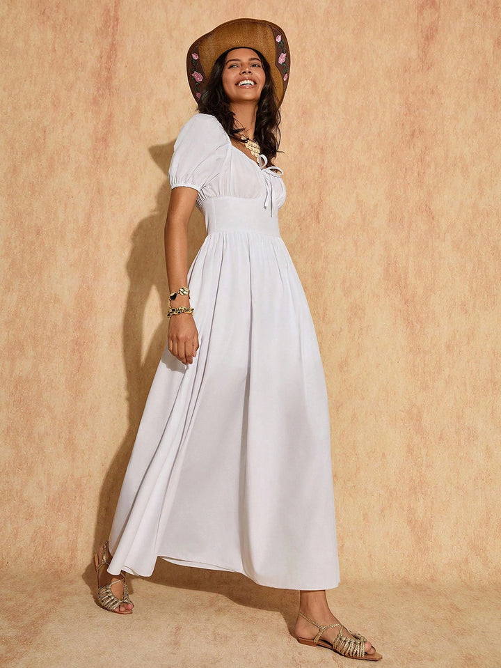Rochie maxi SHEIN, alb