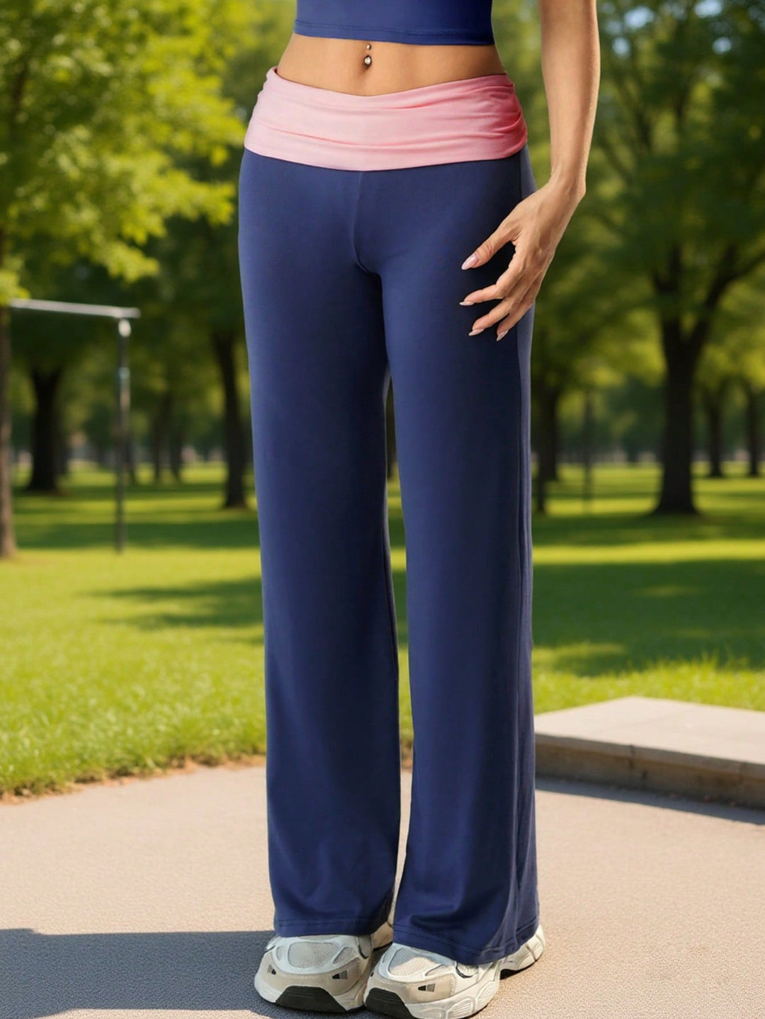 Pantaloni SHEIN, albastru
