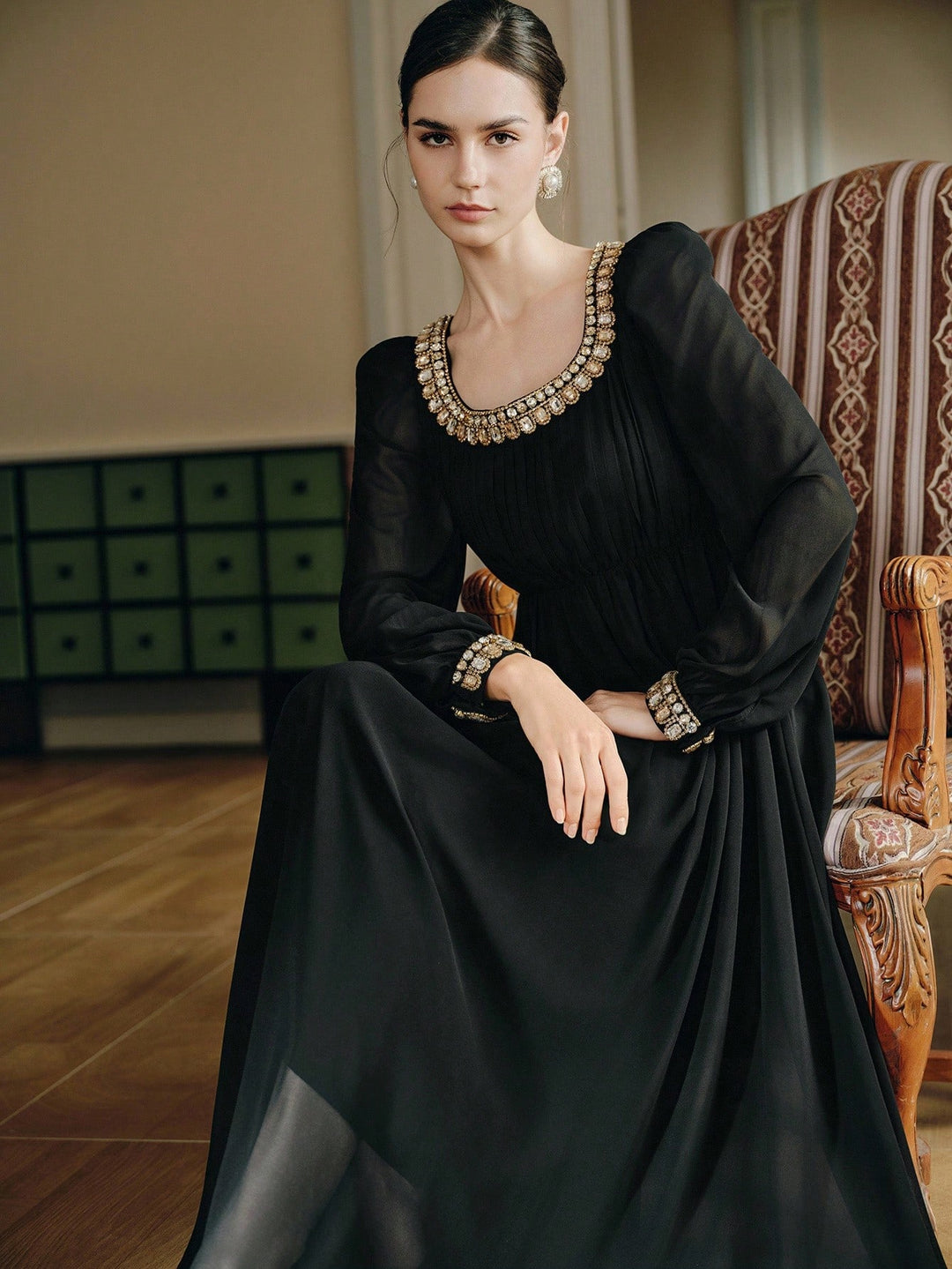 Rochie maxi SHEIN, negru