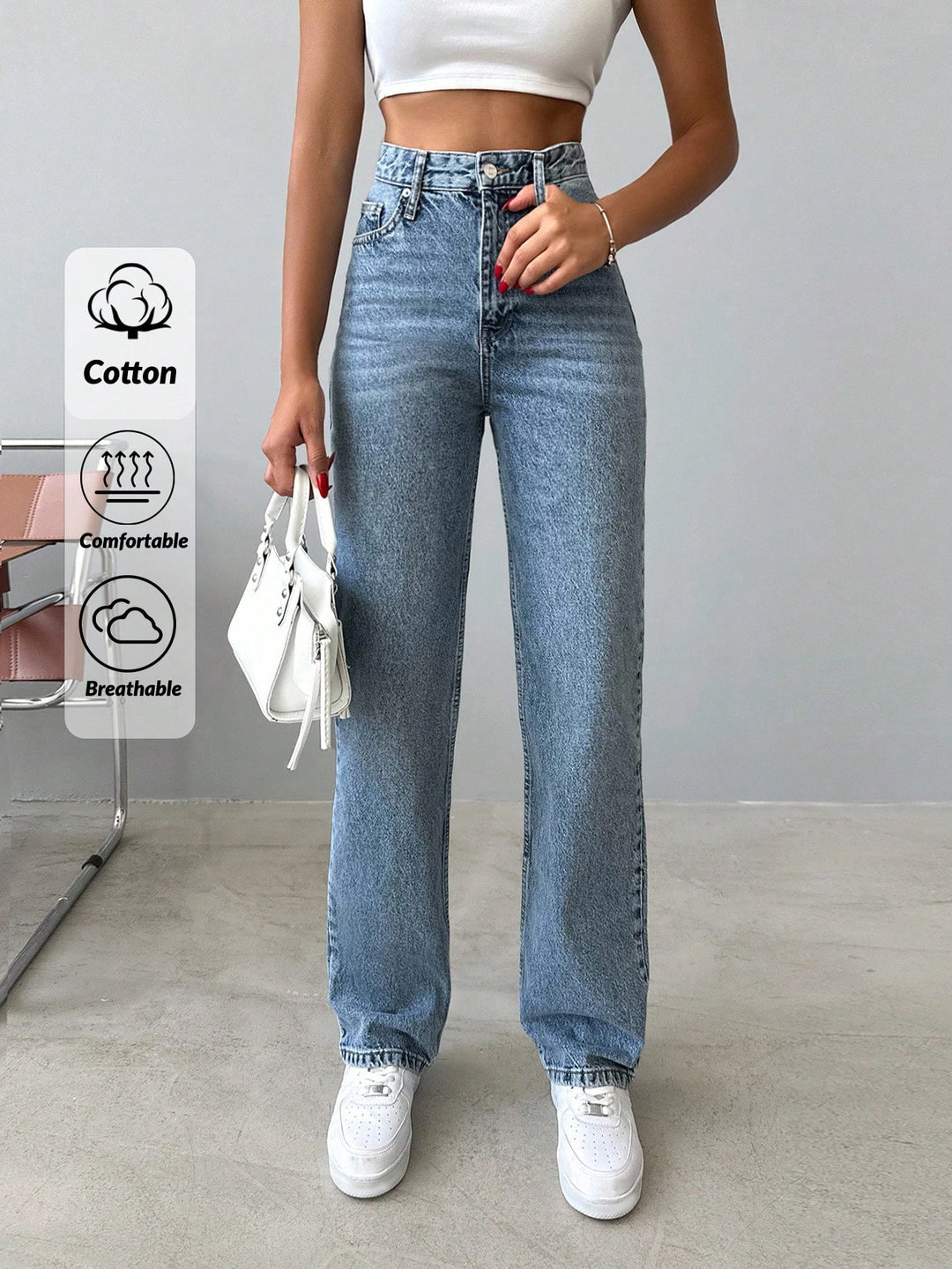 Jeans SHEIN, albastru