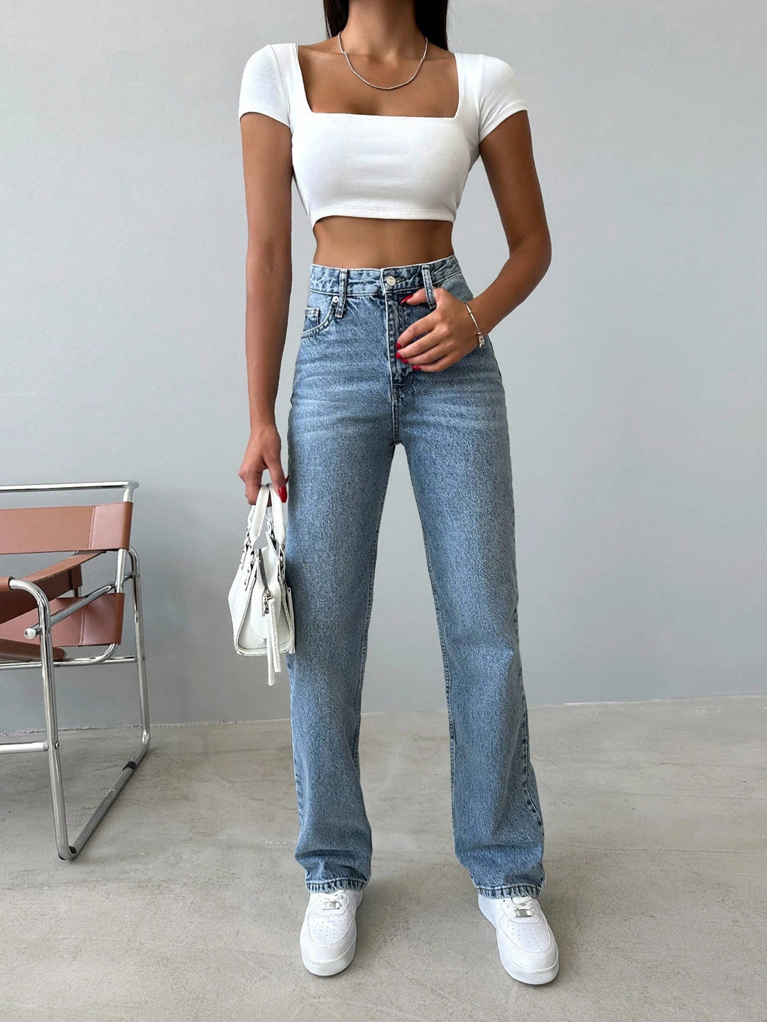 Jeans SHEIN, albastru