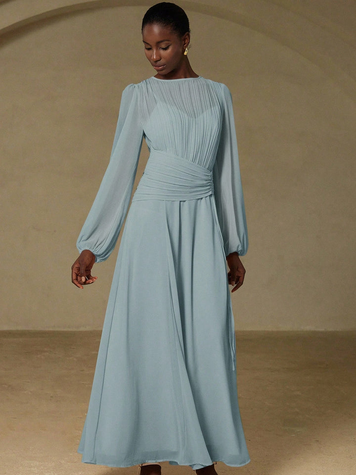 SHEIN maxi dress, blue