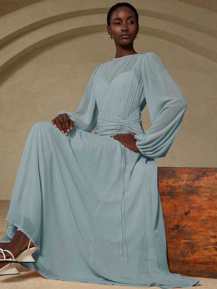 SHEIN maxi dress, blue