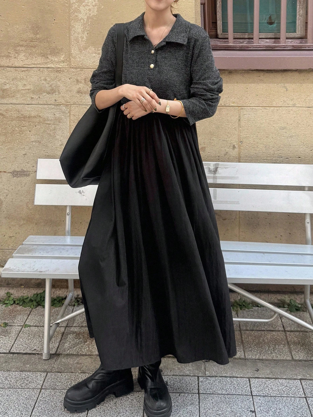 Rochie maxi SHEIN, negru