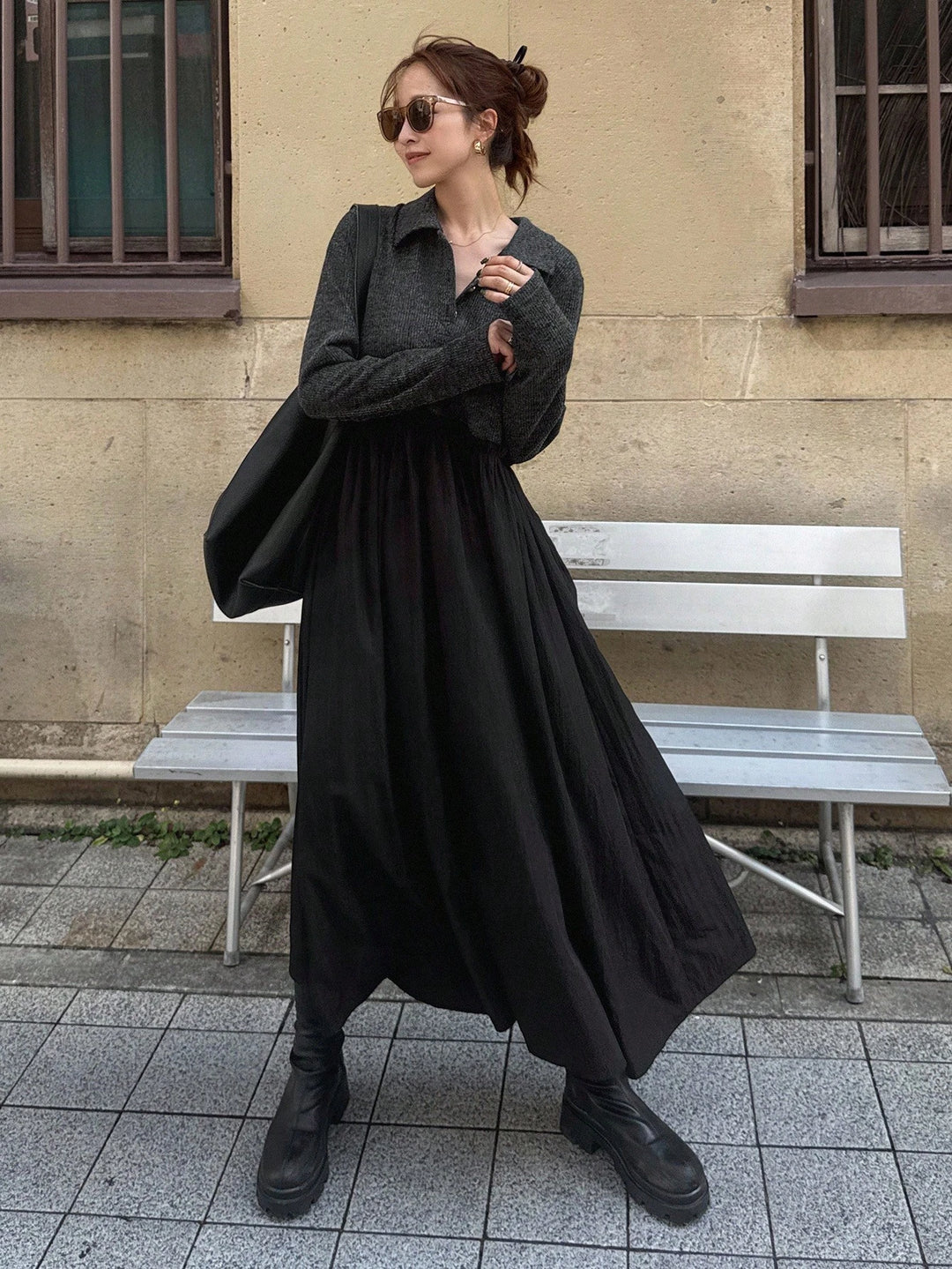 Rochie maxi SHEIN, negru