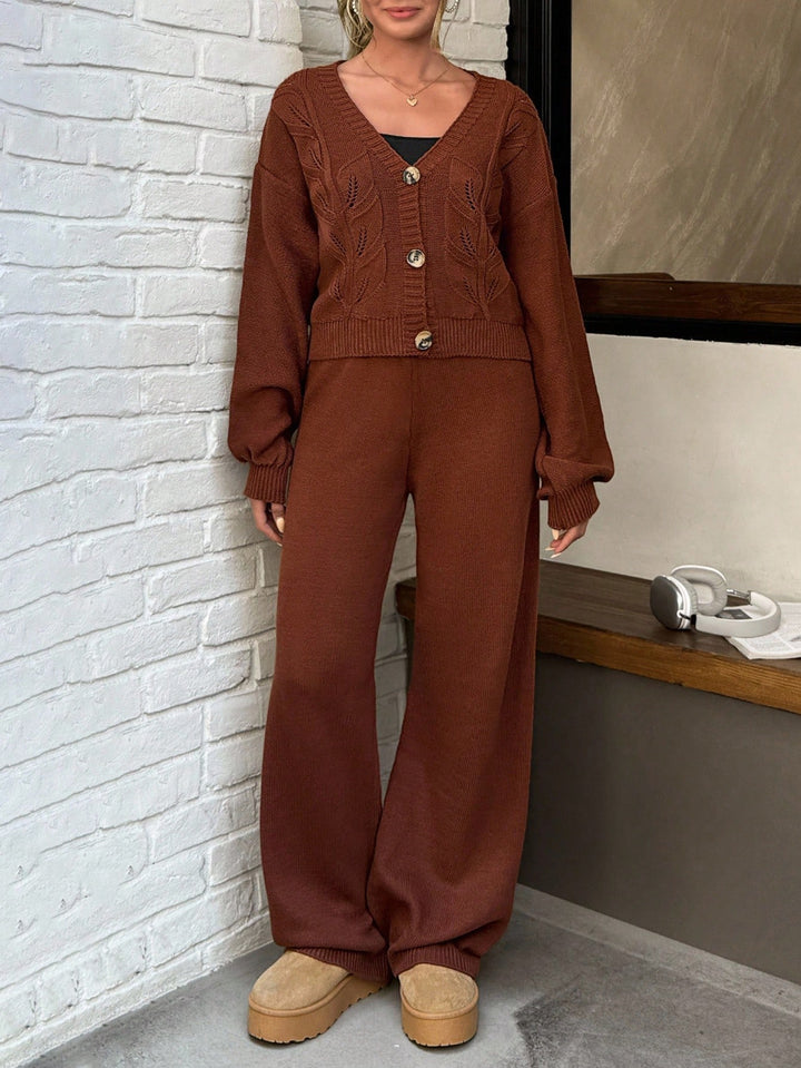 Pantaloni SHEIN, maro