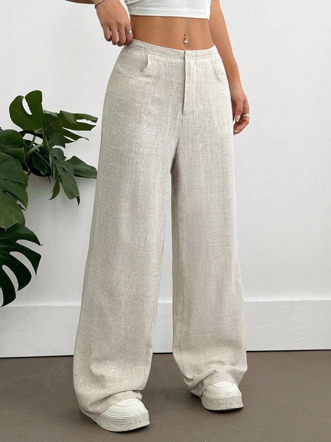 Pantaloni Shein, bej