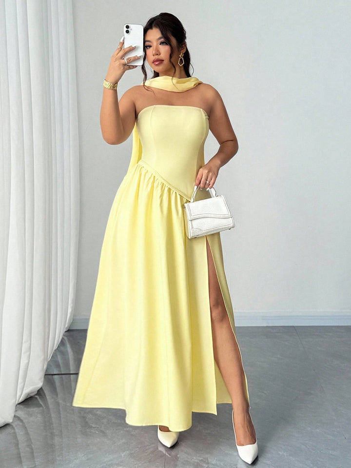 Rochie maxi SHEIN, galben