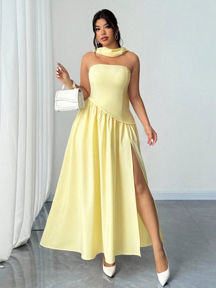Rochie maxi SHEIN, galben