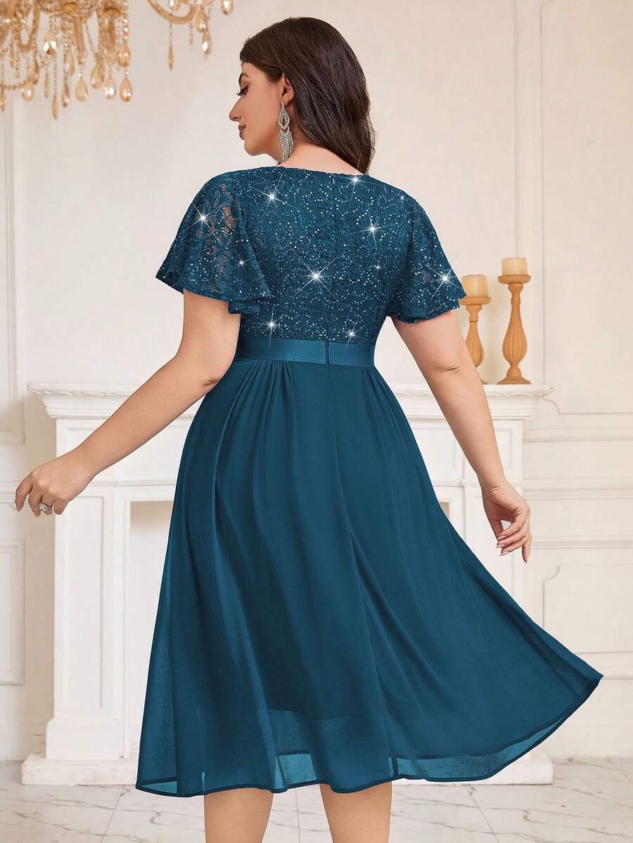 Rochie midi SHEIN, albastru