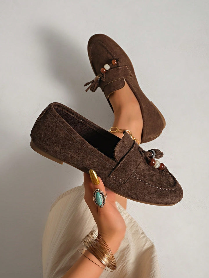 Mocasini SHEIN, maro