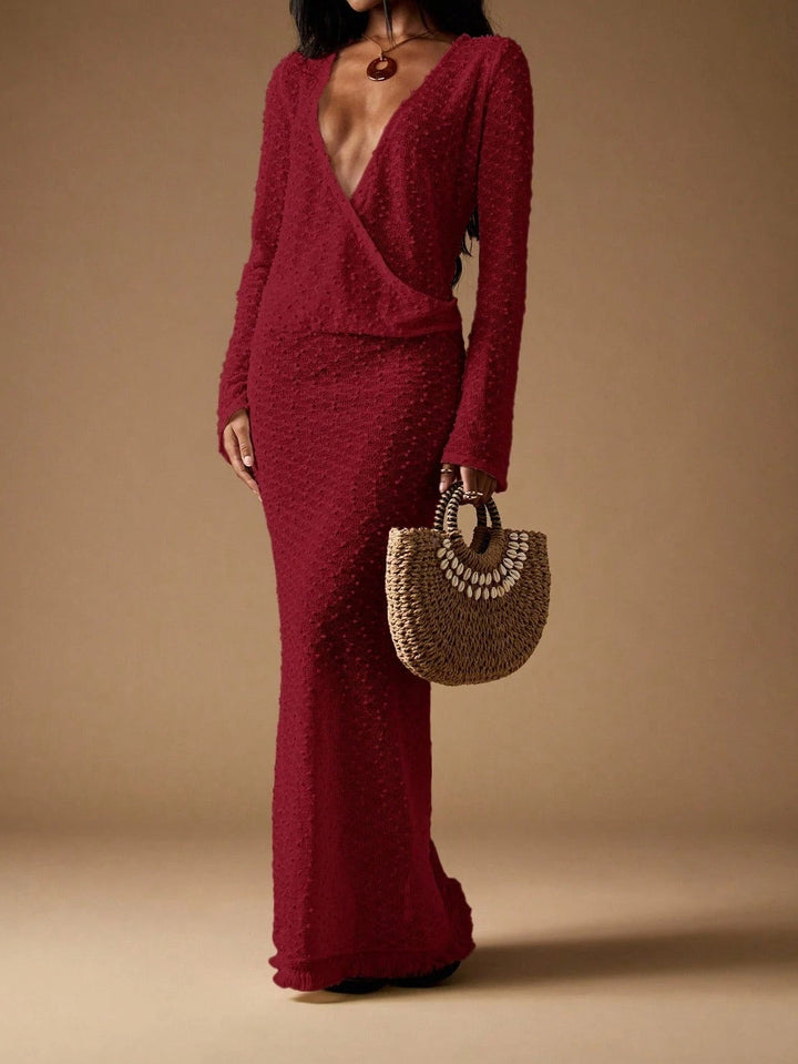 Rochie maxi Shein, vișiniu