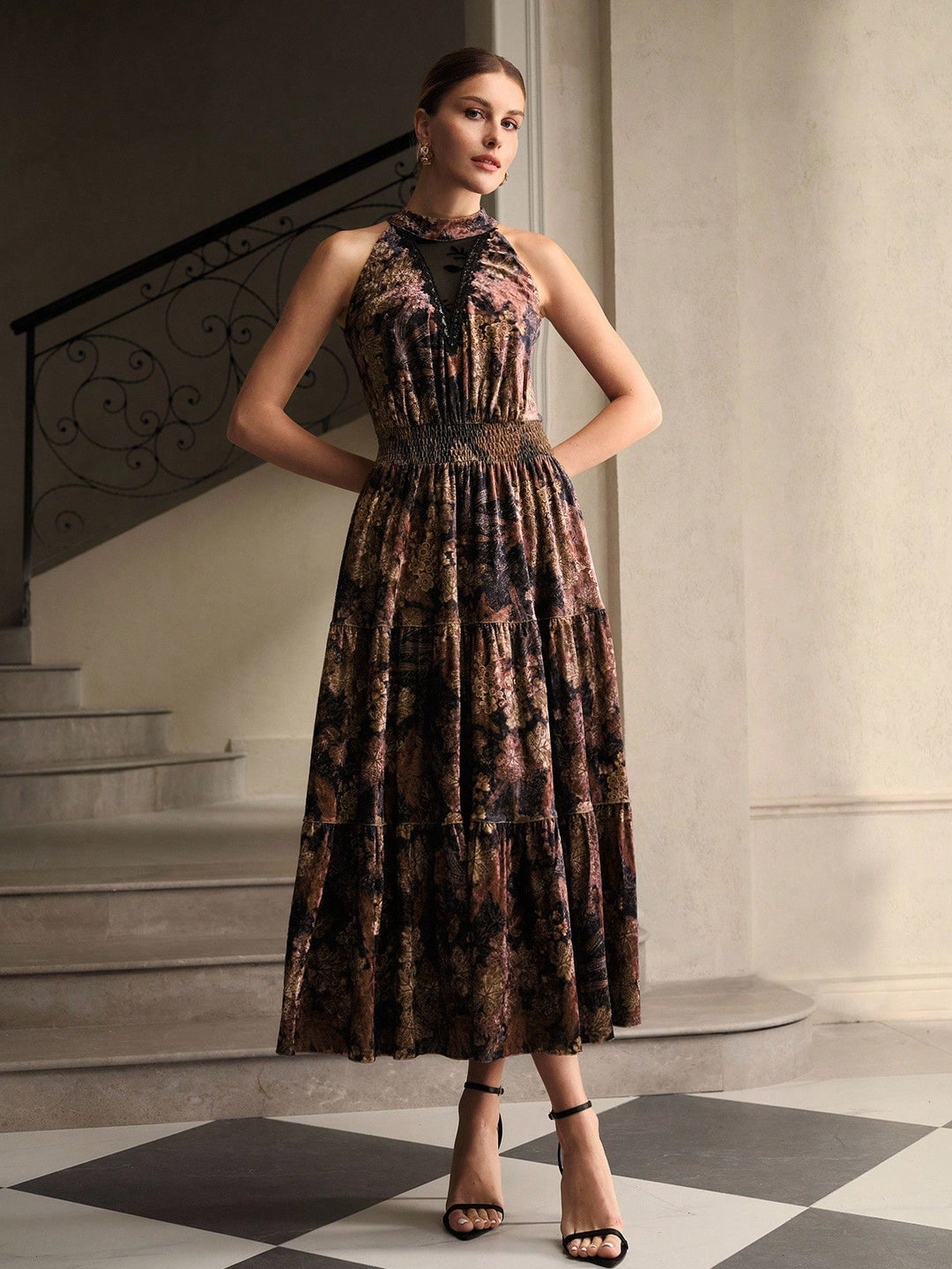 Rochie midi SHEIN, mix culori