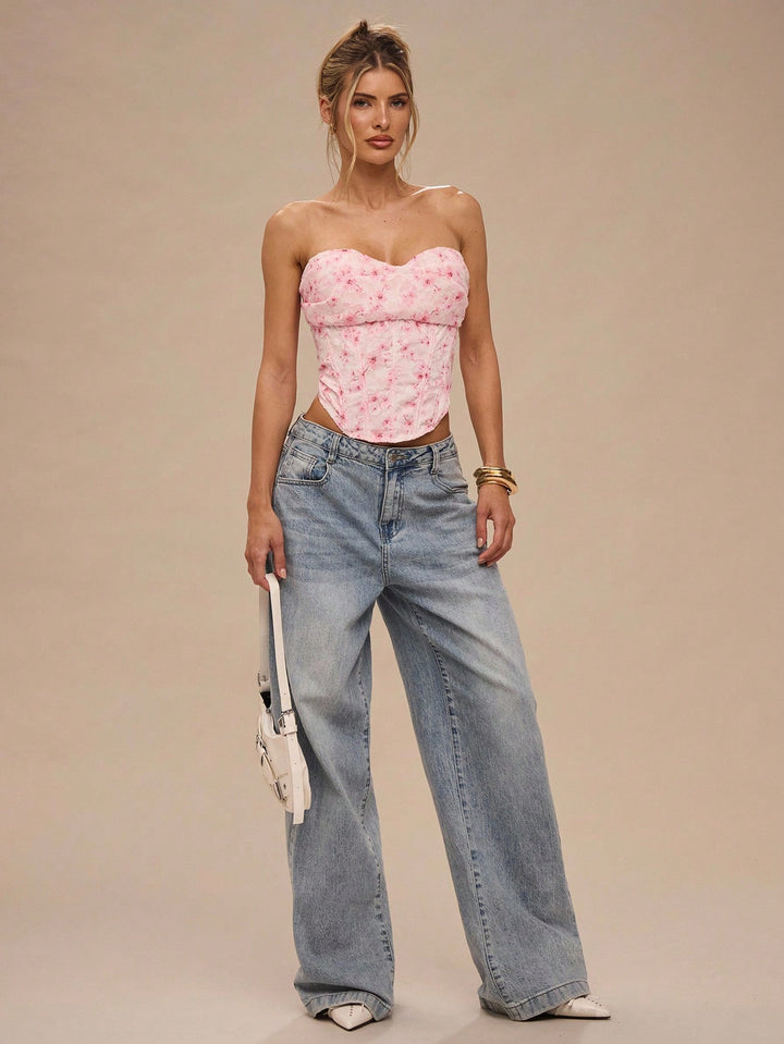 Top SHEIN, rózsa