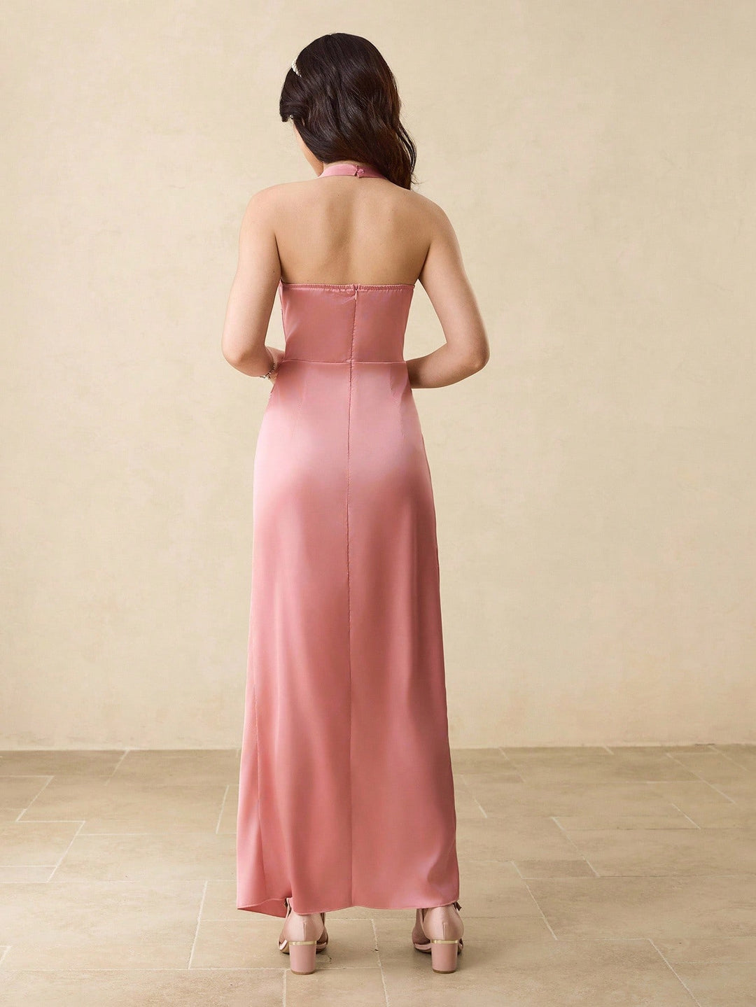 Rochie midi SHEIN, roz