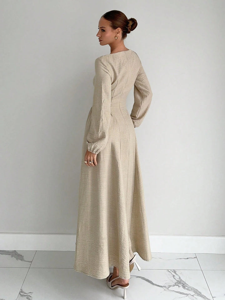 Shein maxi ruha, bézs