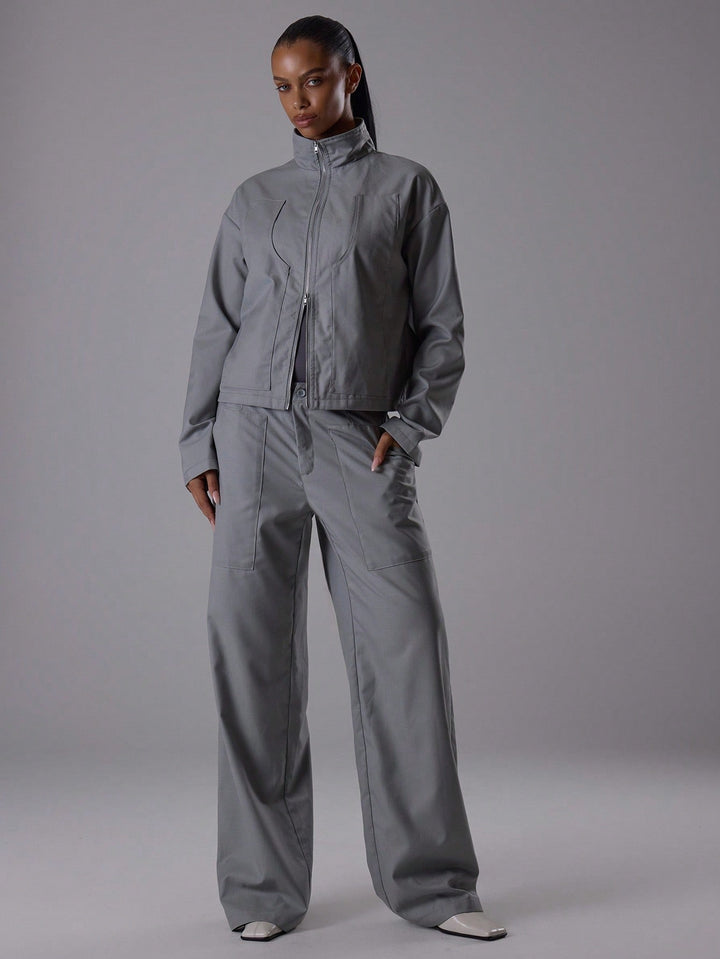 Pantaloni SHEIN, gri