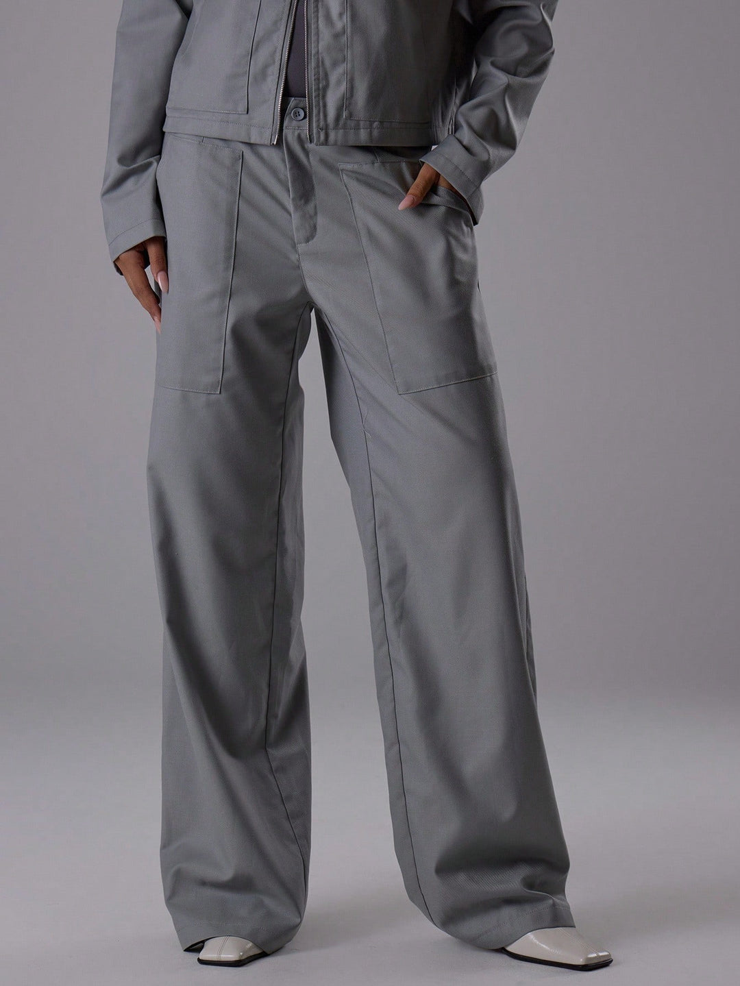 Pantaloni SHEIN, gri
