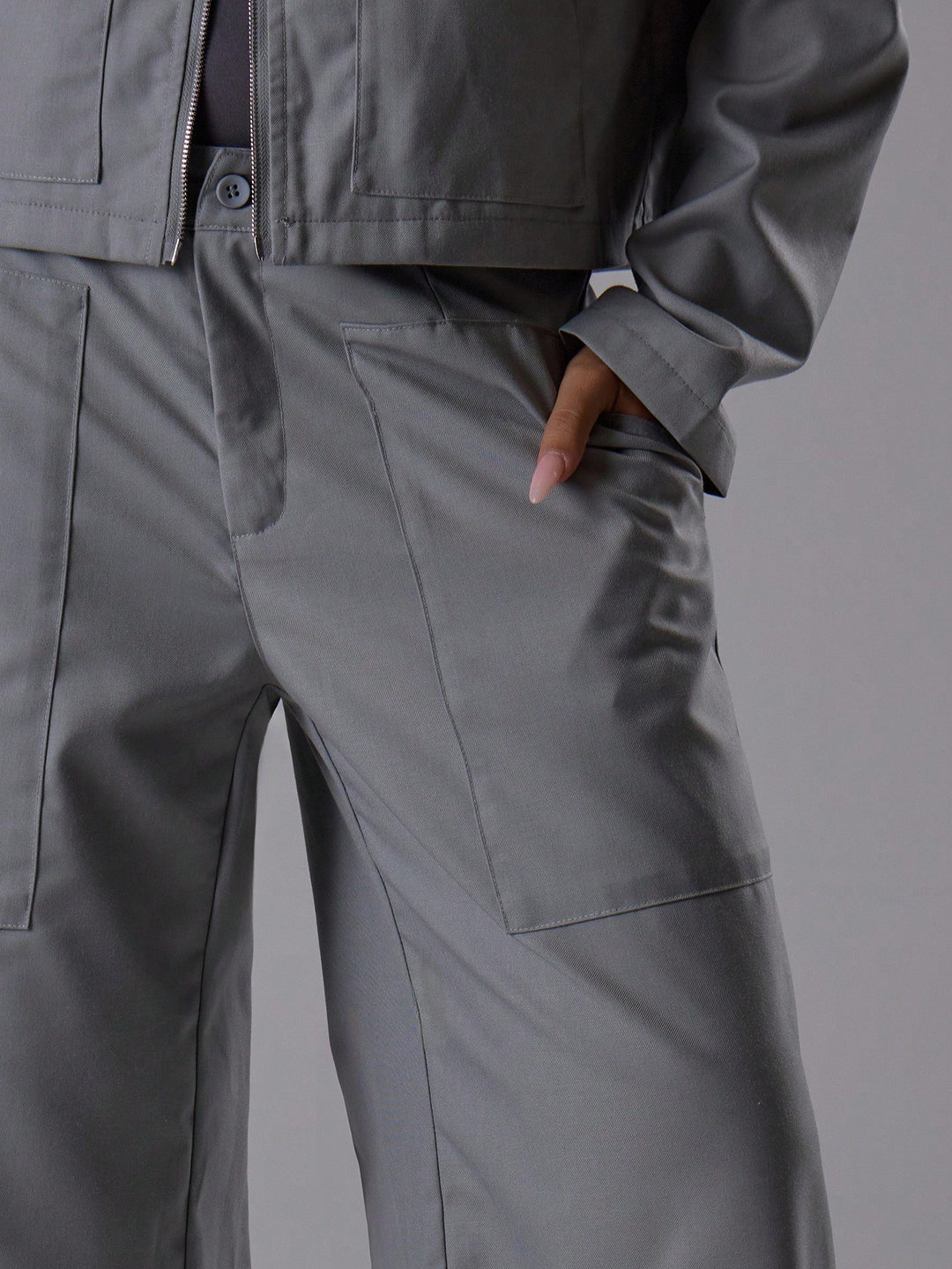 Pantaloni SHEIN, gri