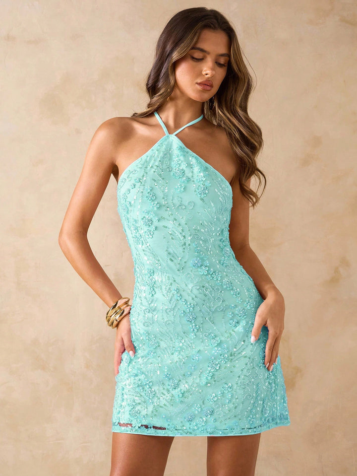 Rochie mini SHEIN, verde