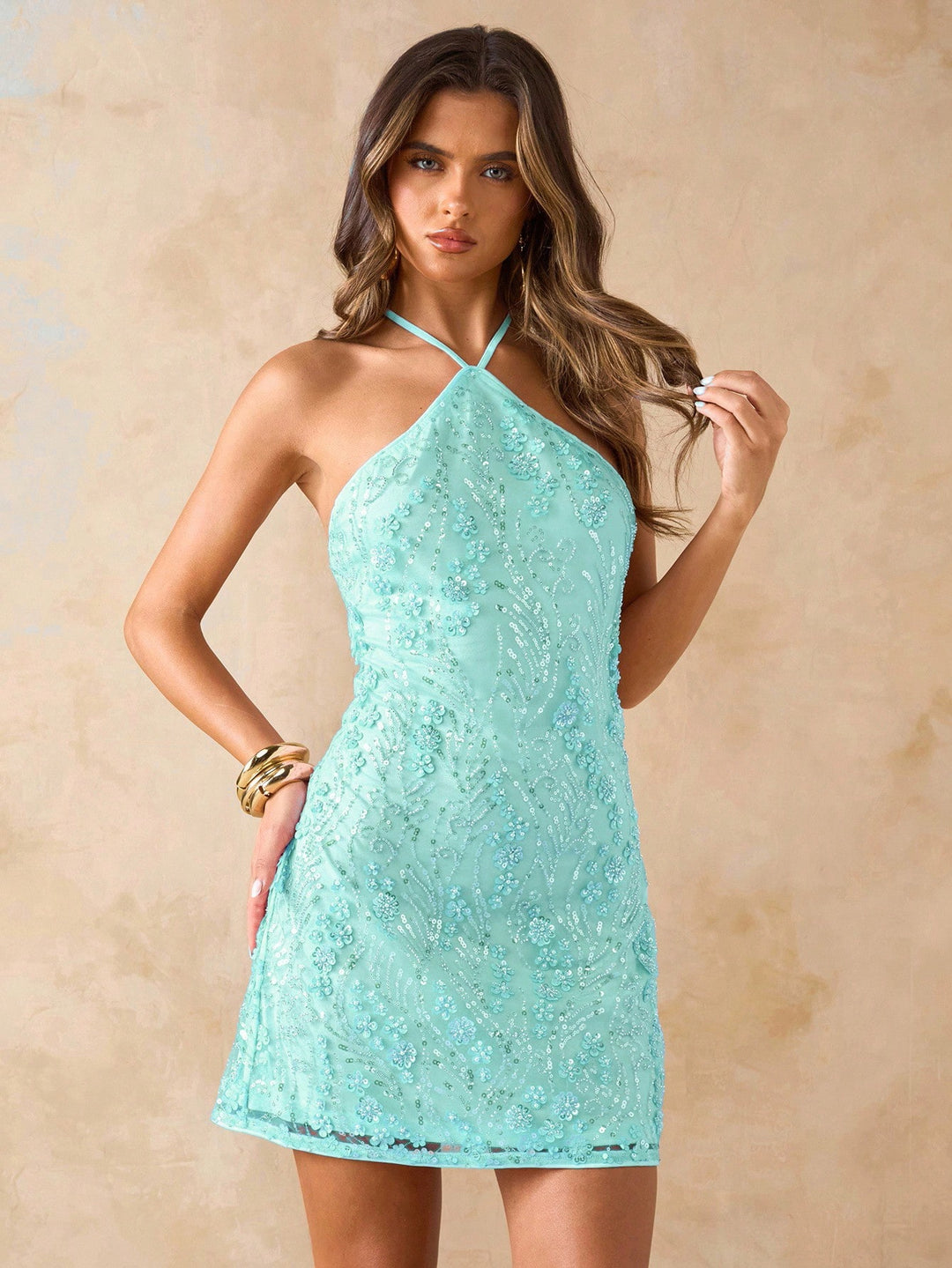Rochie mini SHEIN, verde