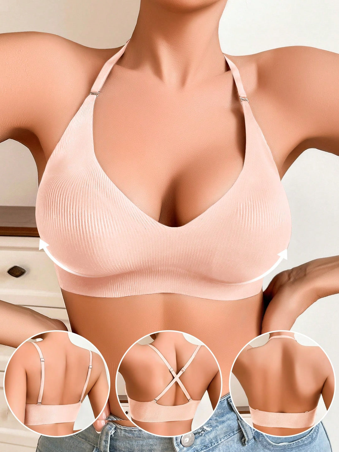 Sutien SHEIN, roz
